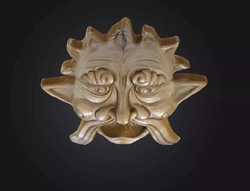 Stone Sentinel Low-poly 3D model_8