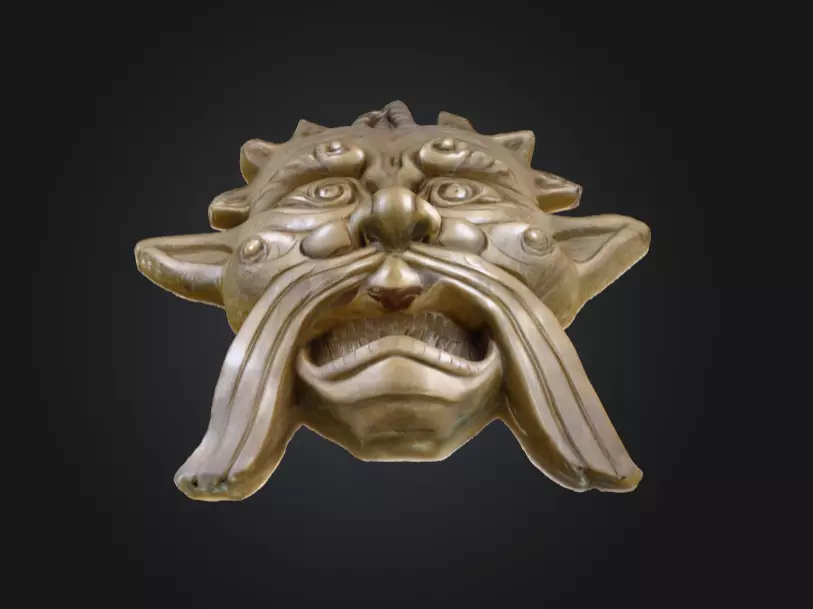 Stone Sentinel Low-poly 3D model_11