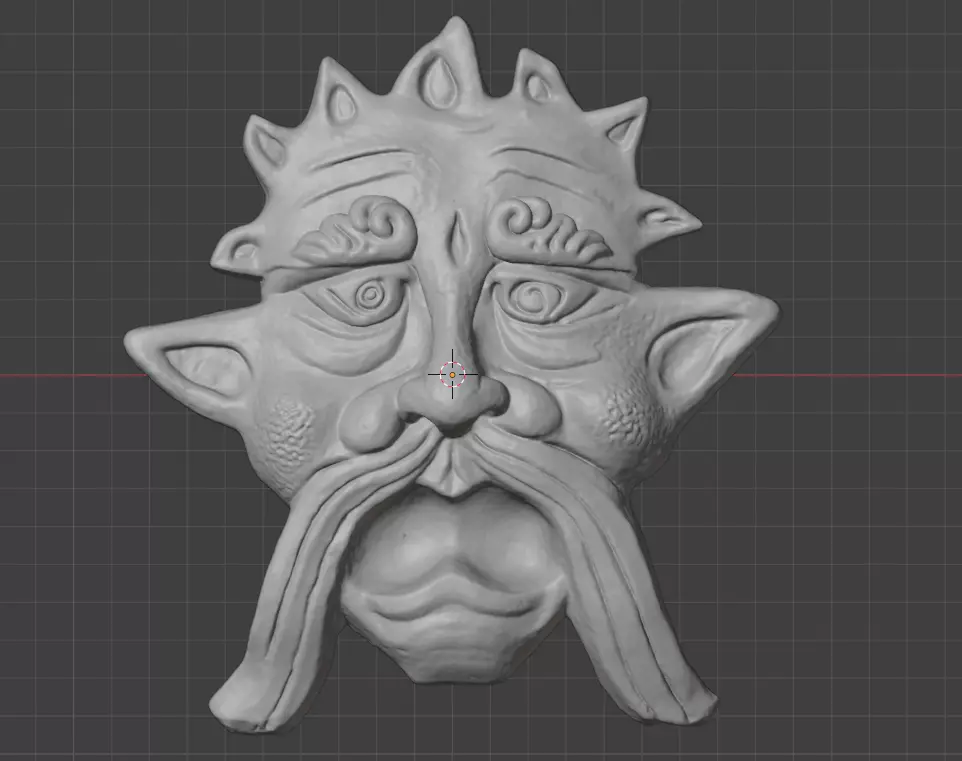 Stone Sentinel Low-poly 3D model_14