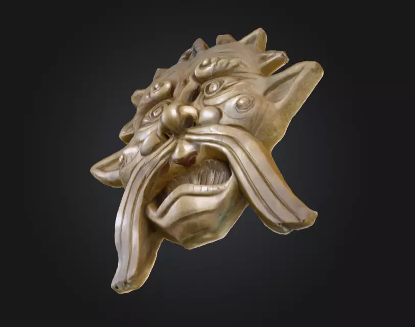 Stone Sentinel Low-poly 3D model_13