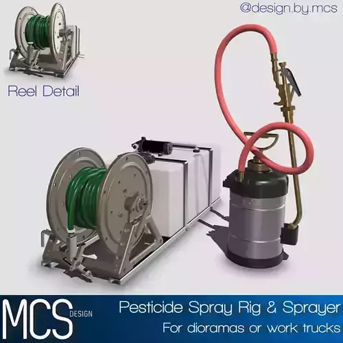 Pesticide Spray Set scale model 3D print model
