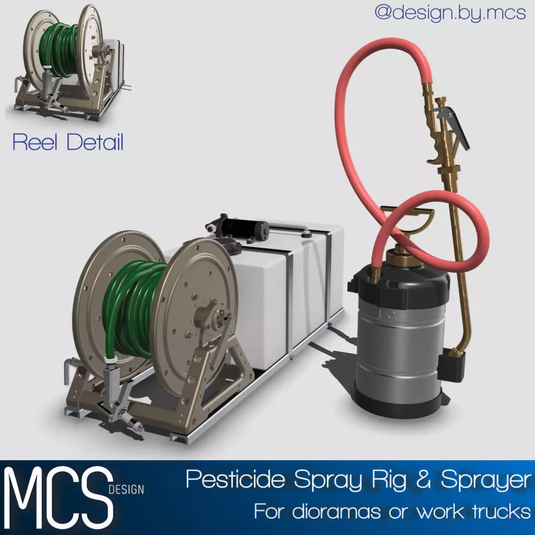 Pesticide Spray Set scale model 3D print model_0