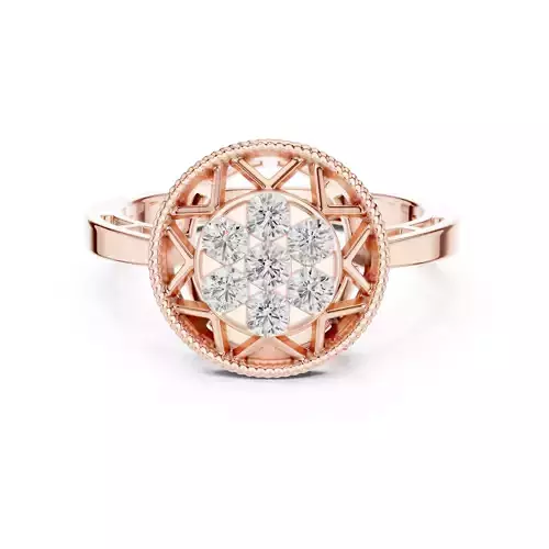 Round Cut Diamond Engagement Wedding Ring ALL SIZES STL Video