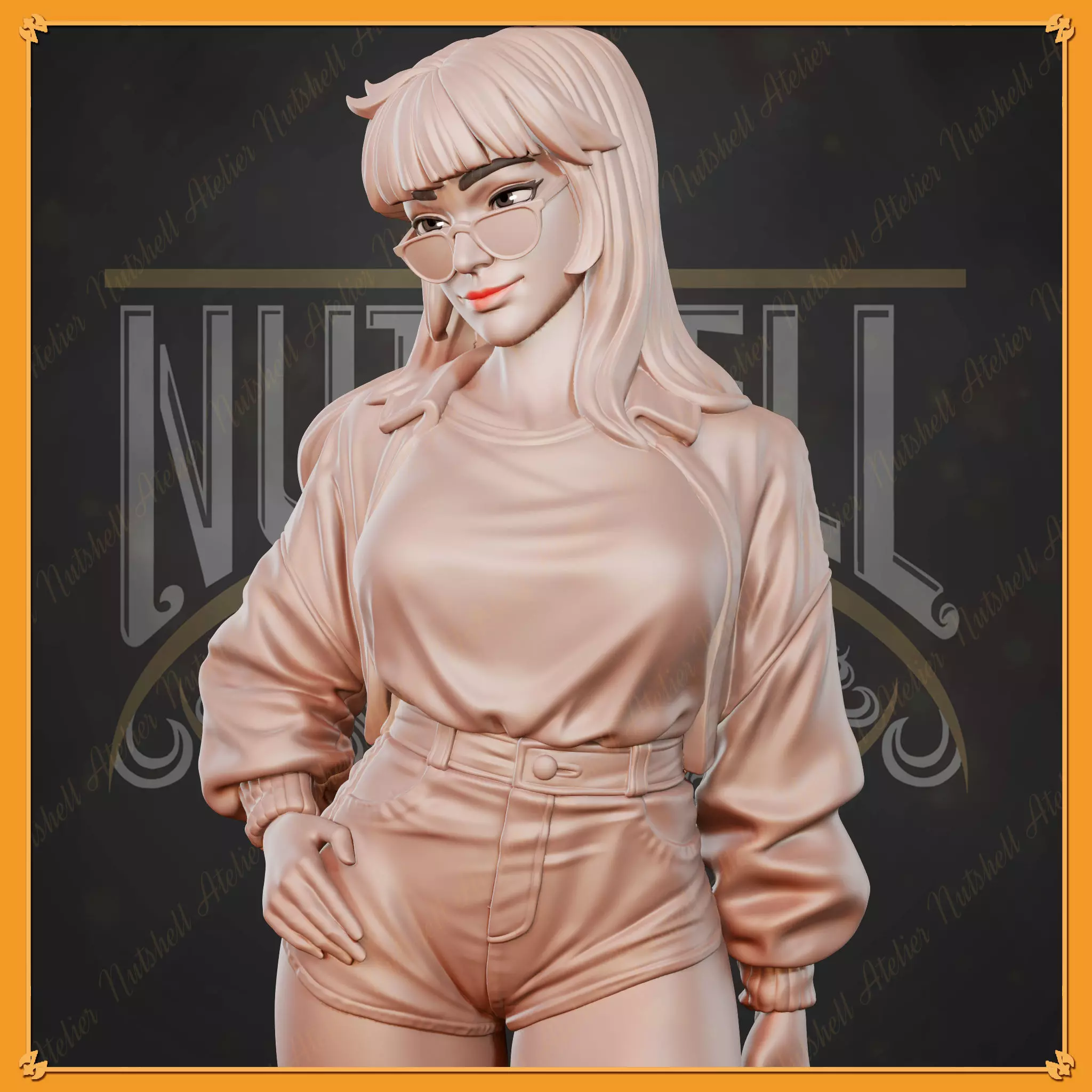 Nutshell Atelier - City Pop girl - NSFW 3D print model_3