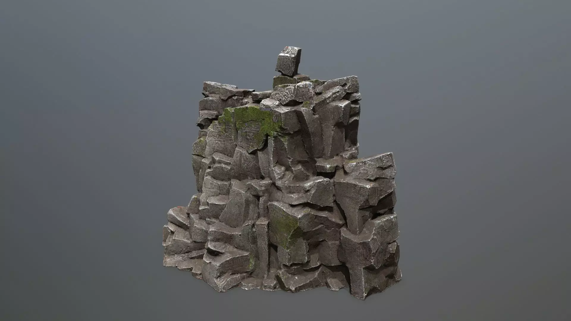 Maya Ruin Rocks Low-poly 3D model_31