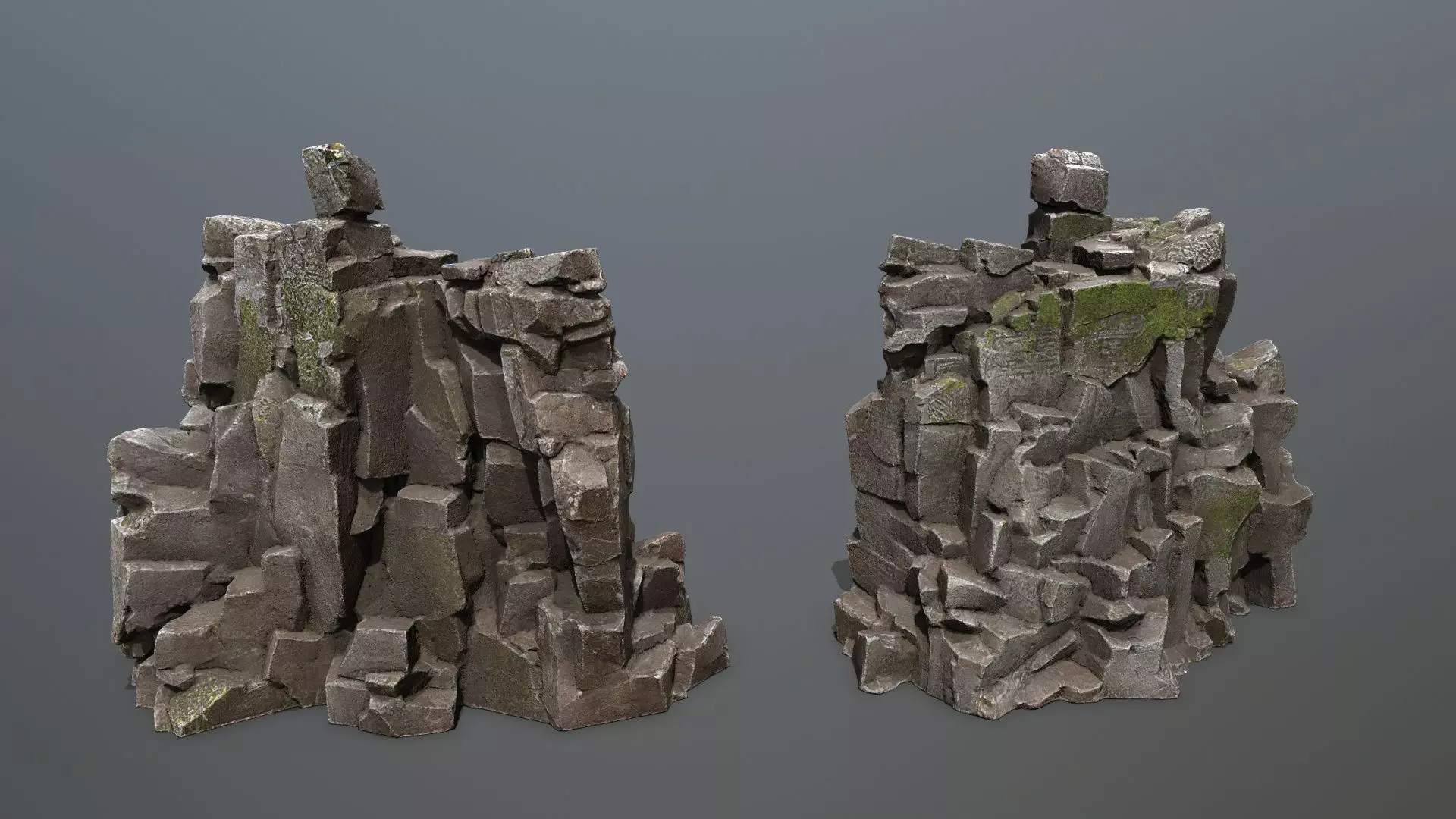 Maya Ruin Rocks Low-poly 3D model_15