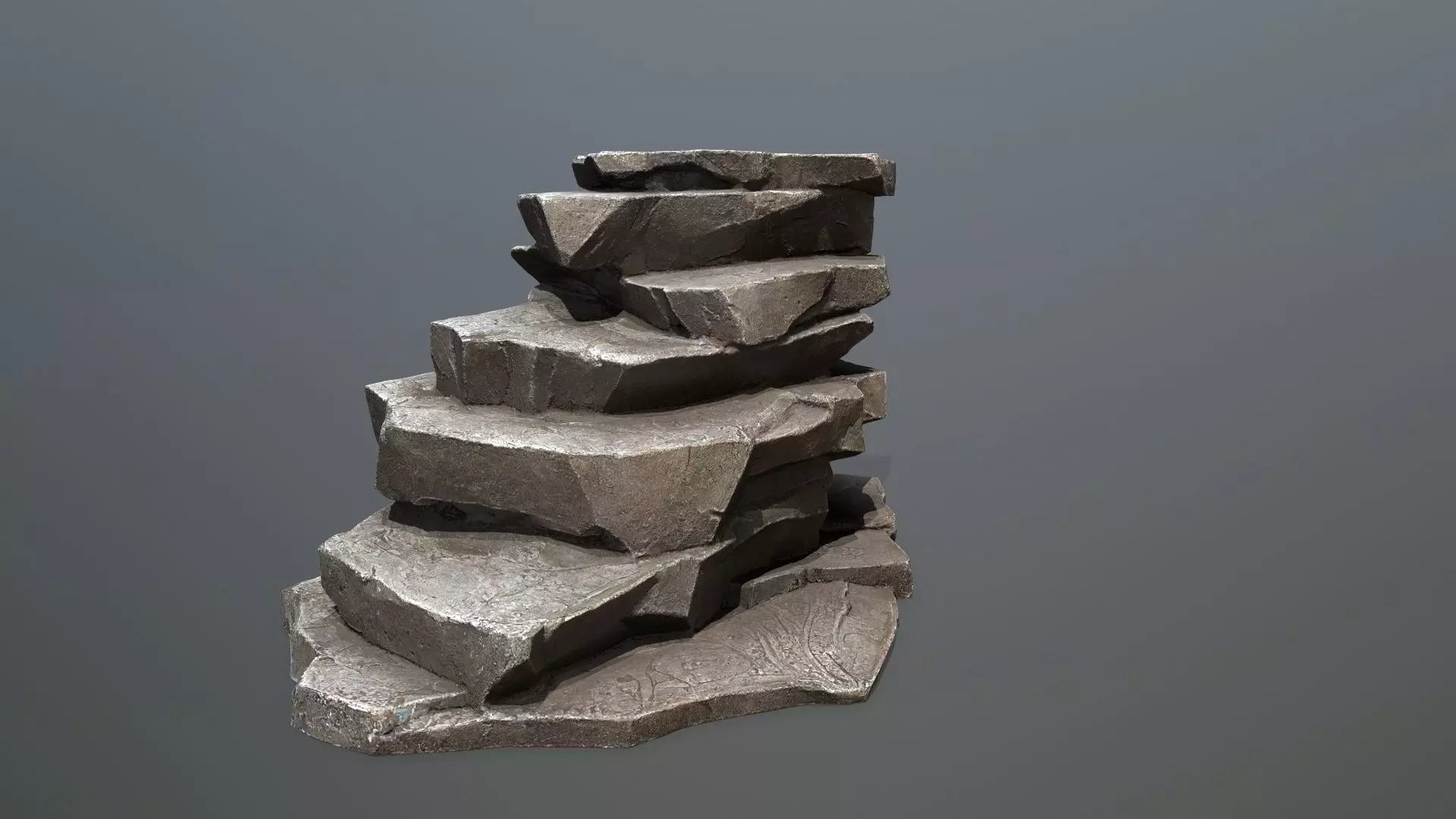 Maya Ruin Rocks Low-poly 3D model_28