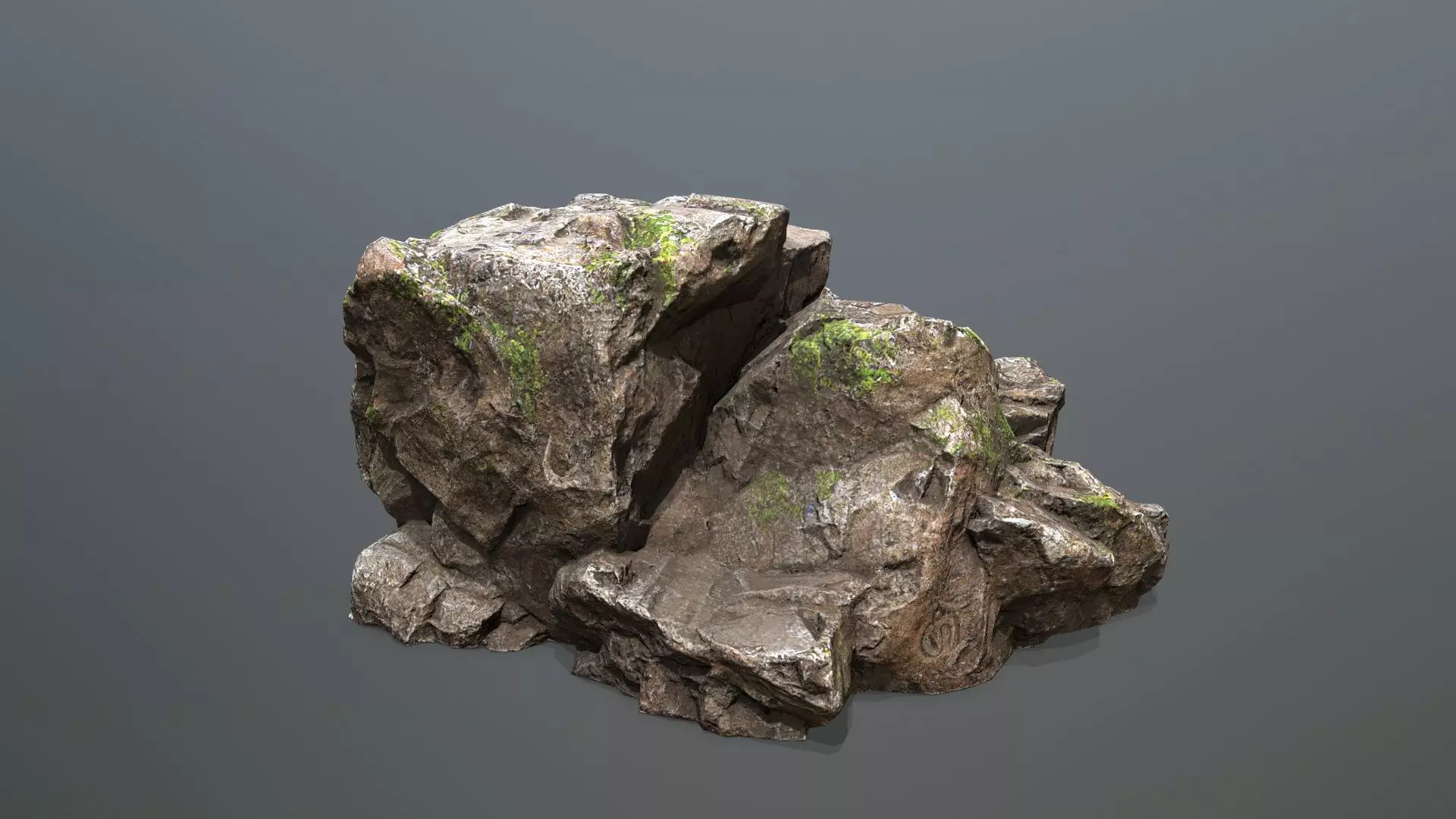 Maya Ruin Rocks Low-poly 3D model_25