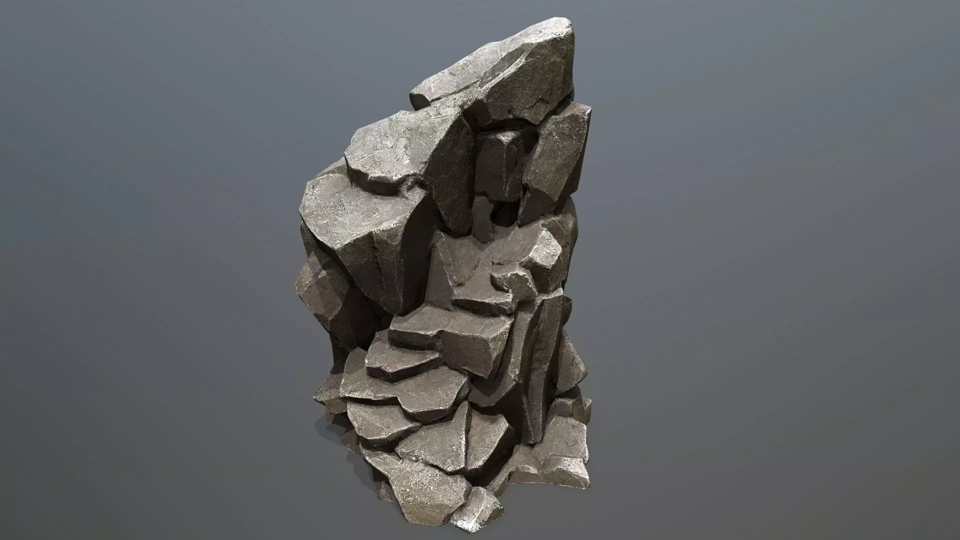 Maya Ruin Rocks Low-poly 3D model_24