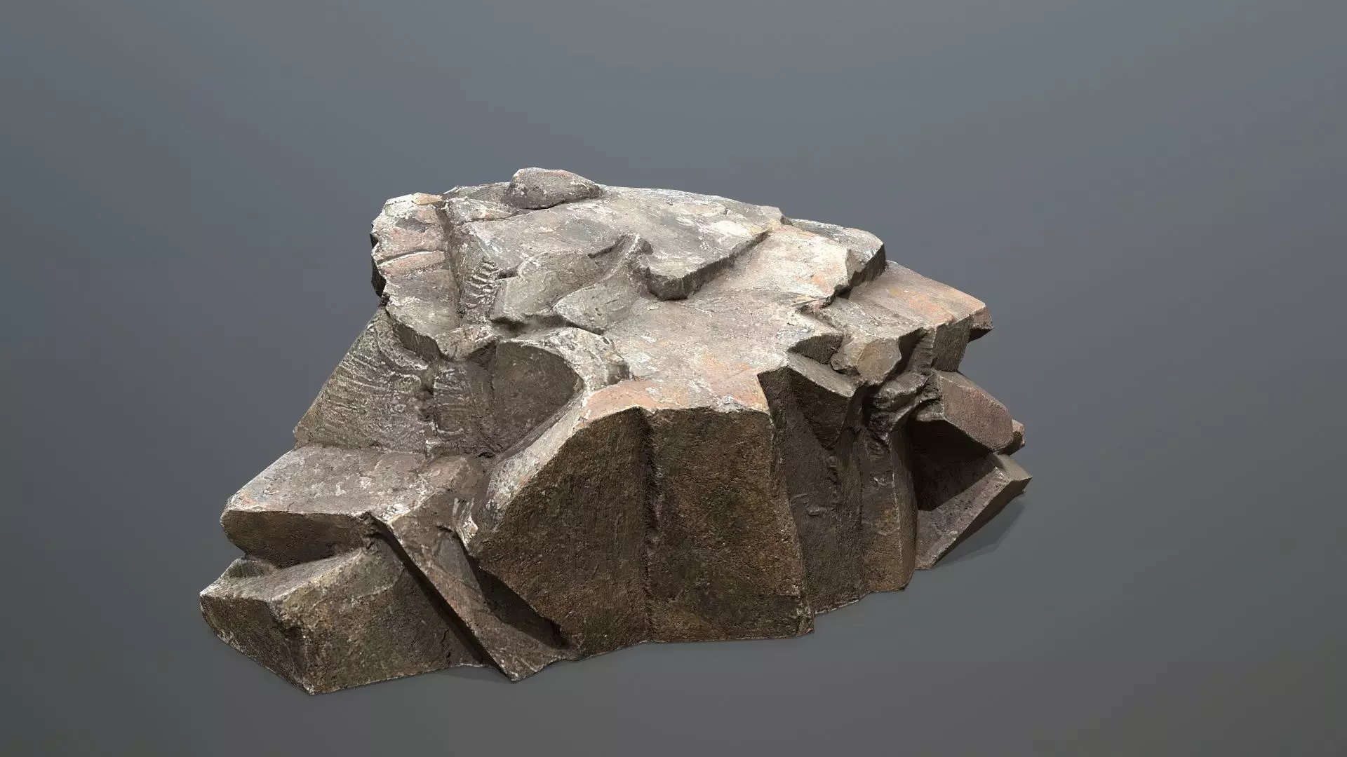 Maya Ruin Rocks Low-poly 3D model_23