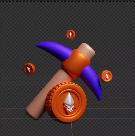 Crypto 3d Icon Pack 3D model_86