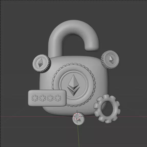 Crypto 3d Icon Pack 3D model_135