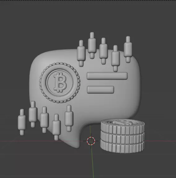 Crypto 3d Icon Pack 3D model_18