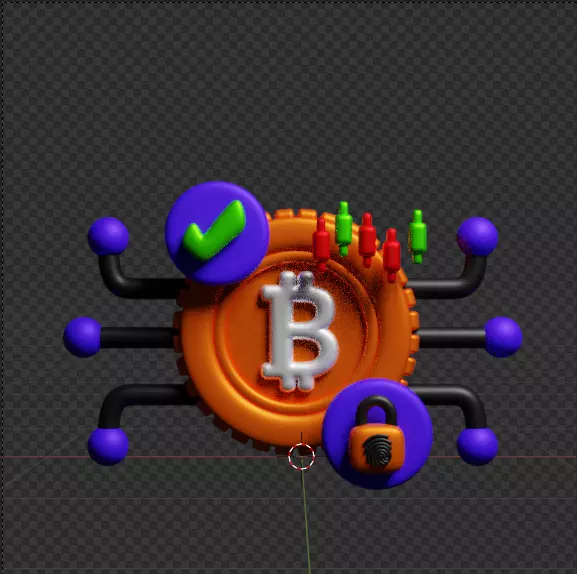 Crypto 3d Icon Pack 3D model_134