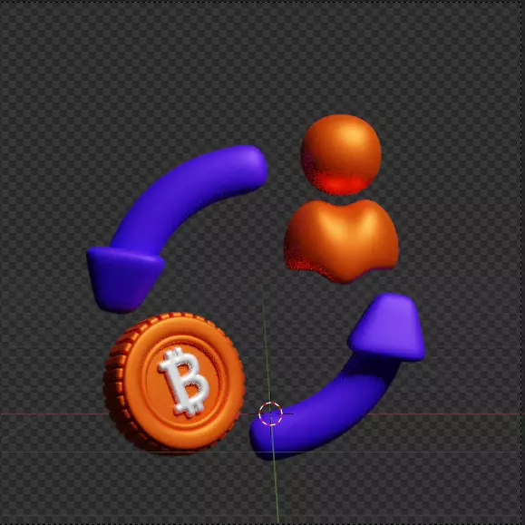 Crypto 3d Icon Pack 3D model_46