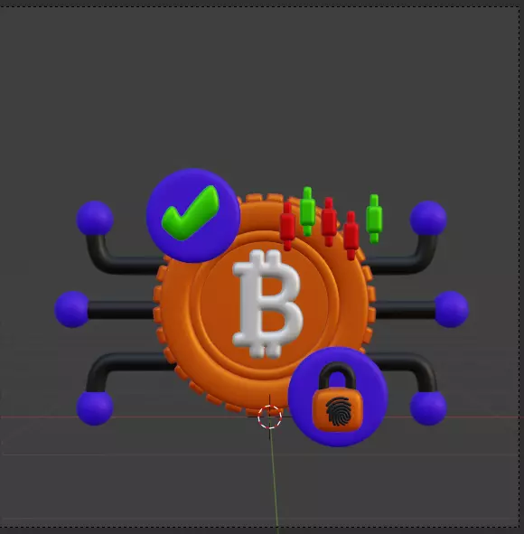 Crypto 3d Icon Pack 3D model_133