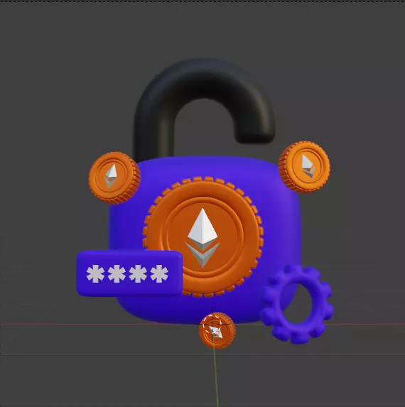 Crypto 3d Icon Pack 3D model_137