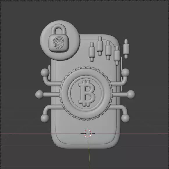 Crypto 3d Icon Pack 3D model_127