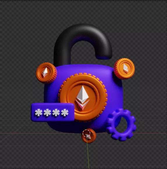 Crypto 3d Icon Pack 3D model_138