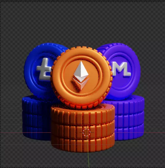 Crypto 3d Icon Pack 3D model_142