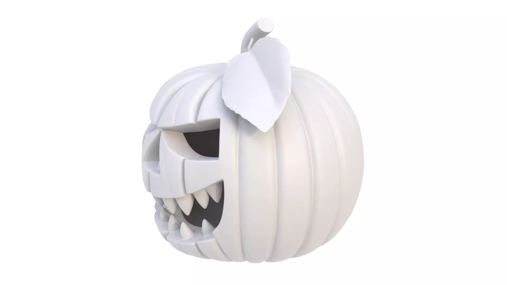 Halloween pumpkin 09 3D model_2