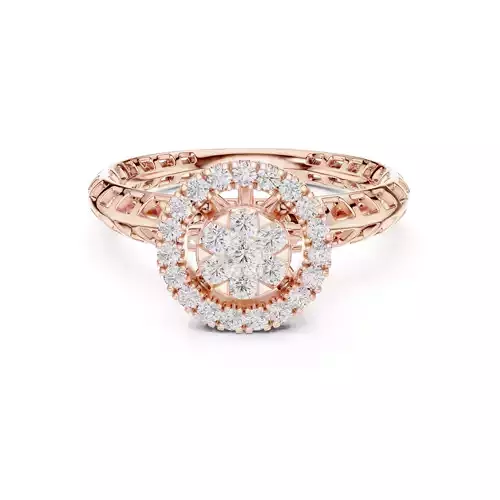 Round Cut Diamond Engagement Wedding Ring ALL SIZES STL Video