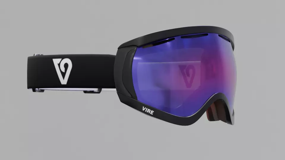 VIRE Goggles - OAKLEY PRO M SNOW GOGGLES 3D model_2