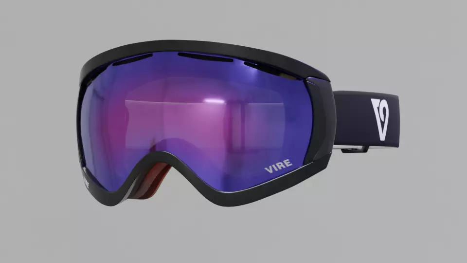 VIRE Goggles - OAKLEY PRO M SNOW GOGGLES 3D model_6