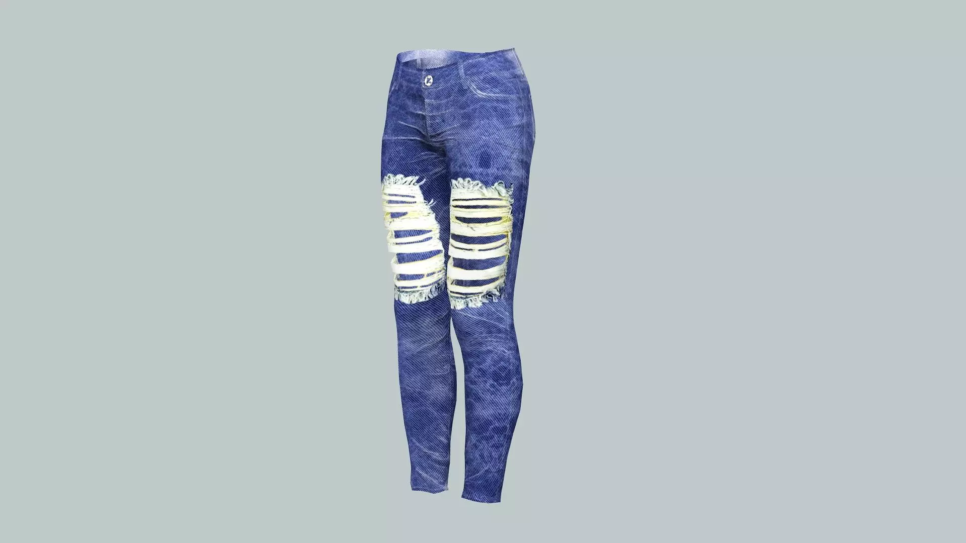 Lady Jeans Game Ready Trousers 10 Pant 3D Model 3D model_2