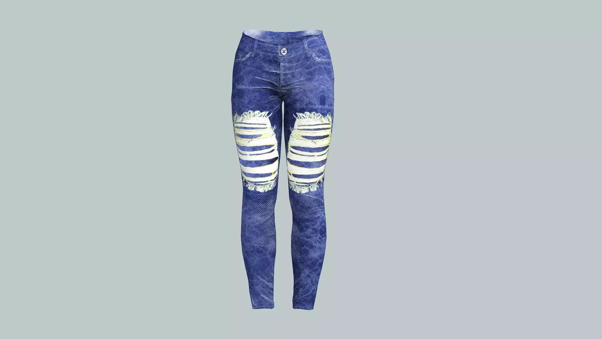 Lady Jeans Game Ready Trousers 10 Pant 3D Model 3D model_1