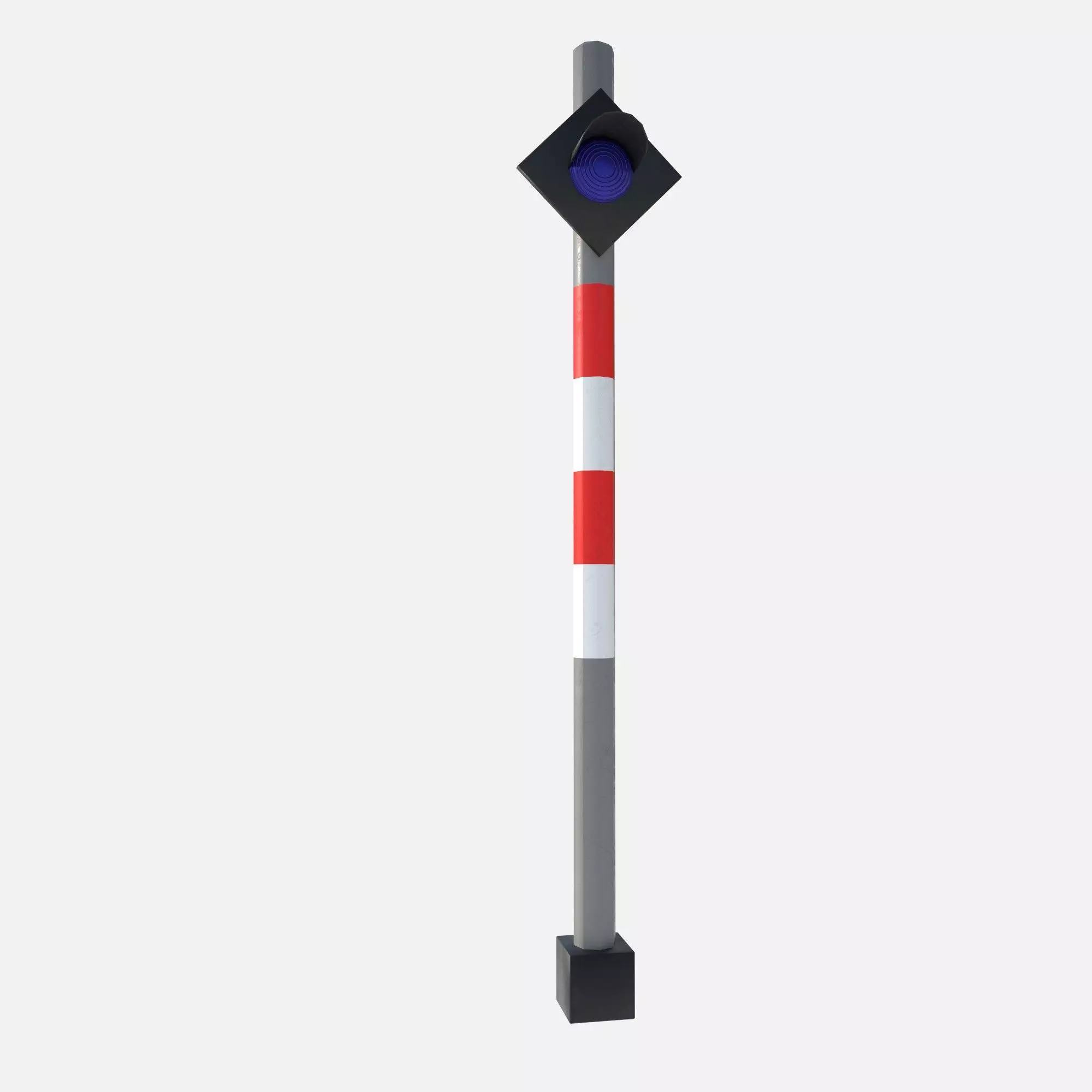 railway signals Low-poly 3D model_12
