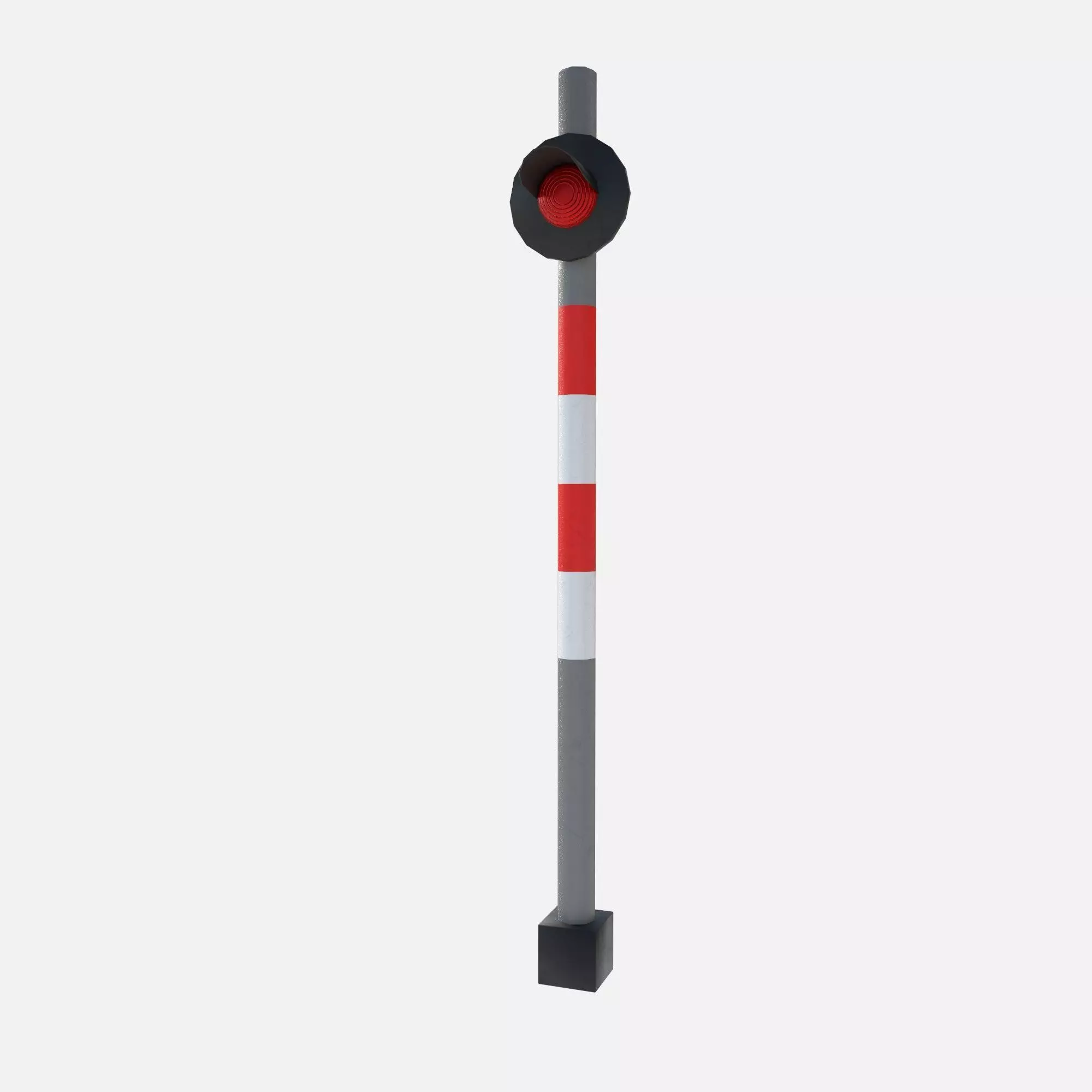 railway signals Low-poly 3D model_9