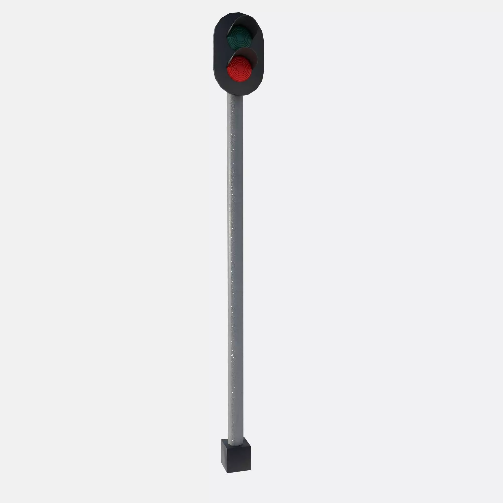 railway signals Low-poly 3D model_18