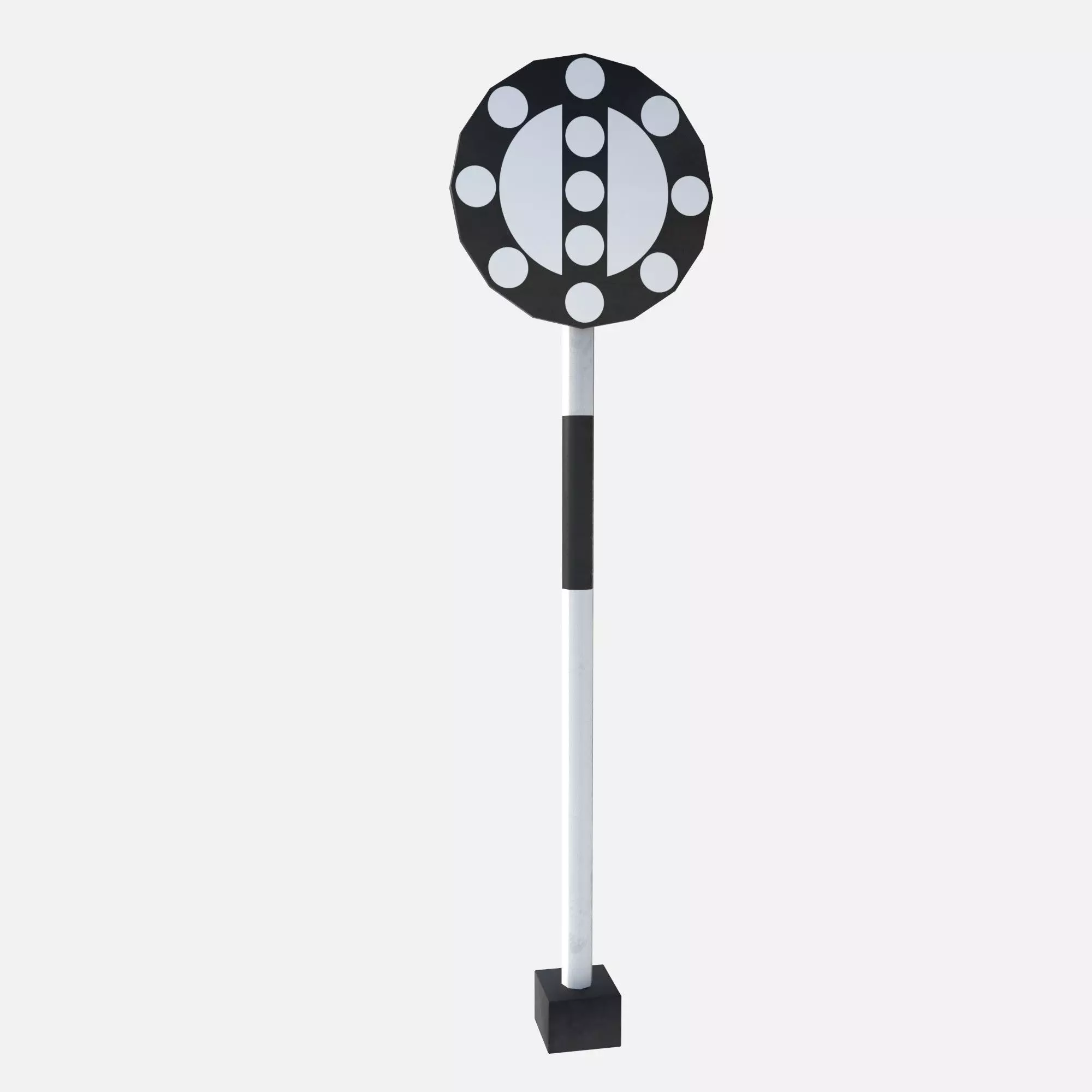 railway signals Low-poly 3D model_21