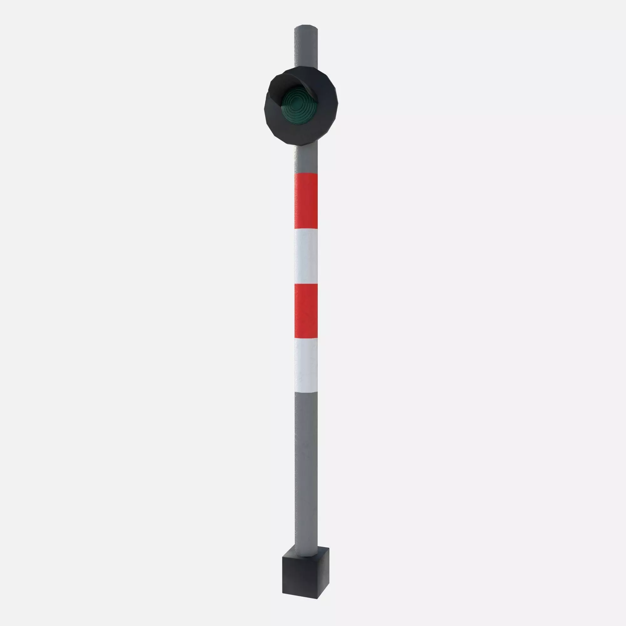railway signals Low-poly 3D model_8