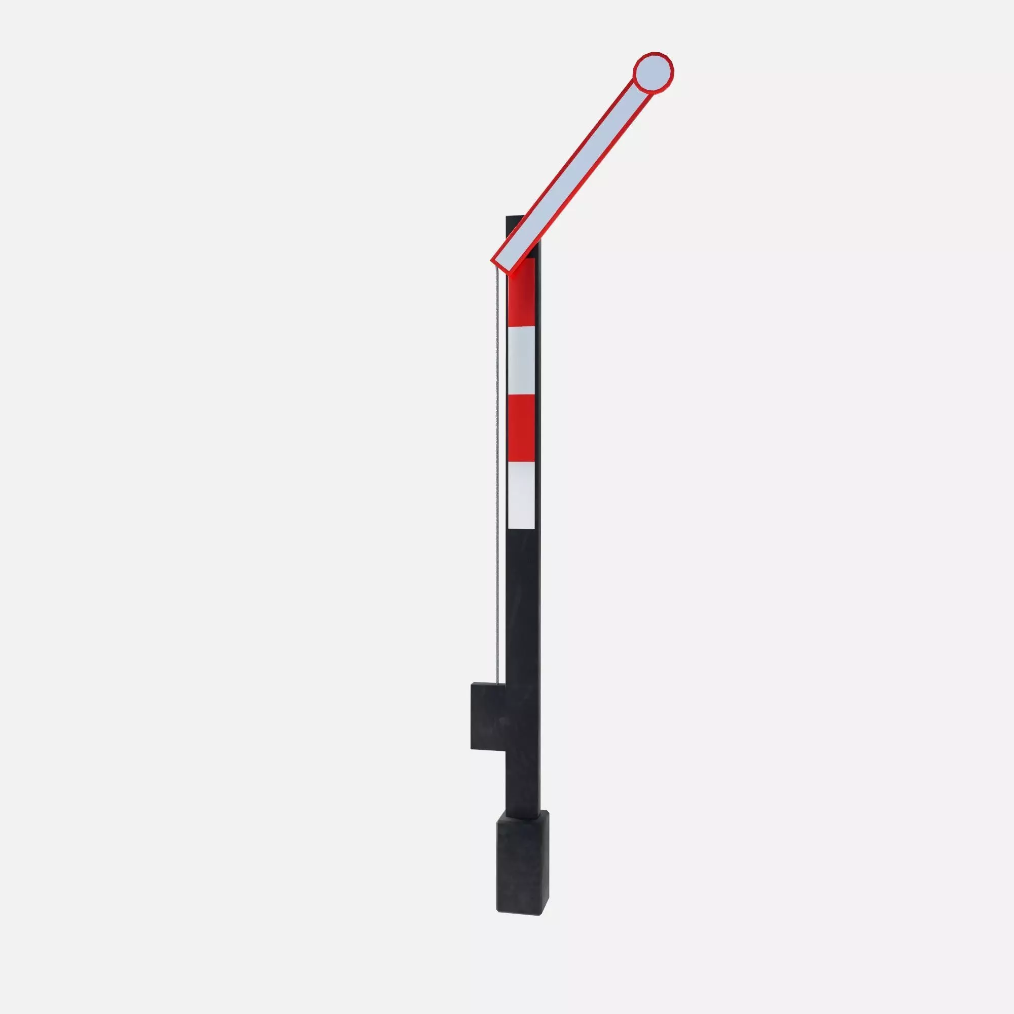 railway signals Low-poly 3D model_4