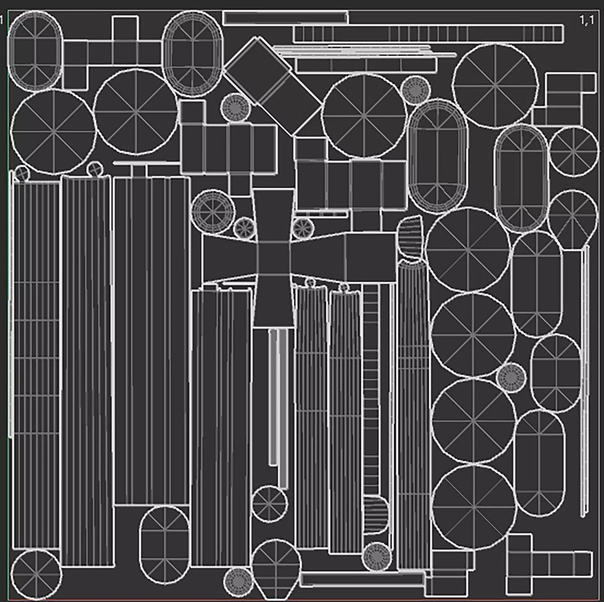 railway signals Low-poly 3D model_29
