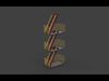 Fire escape stairs 3D model_1