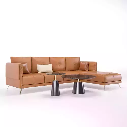 L-Shaped Corner Sofa Set