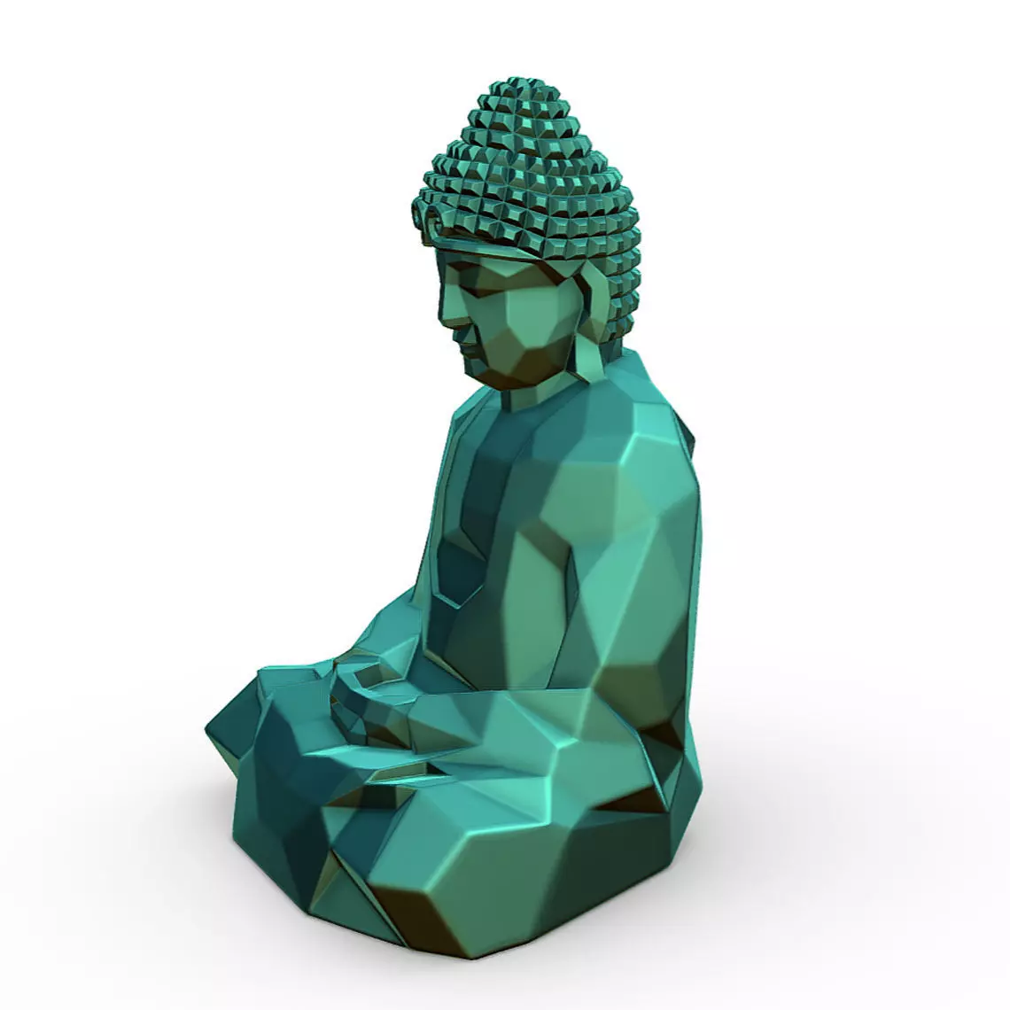 buddha headband  3D print model_1