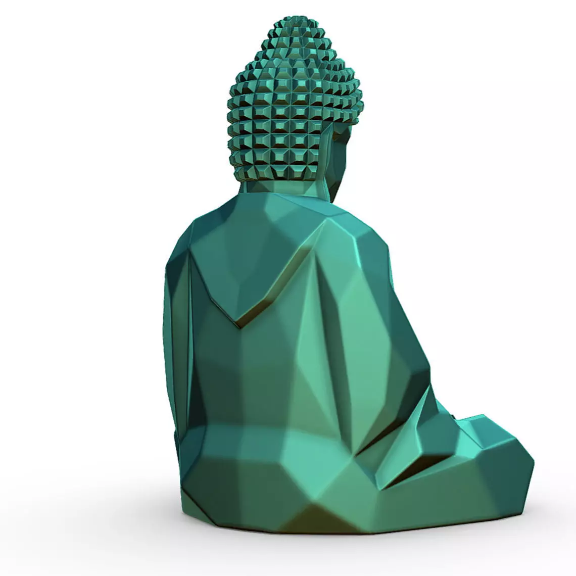 buddha headband  3D print model_3