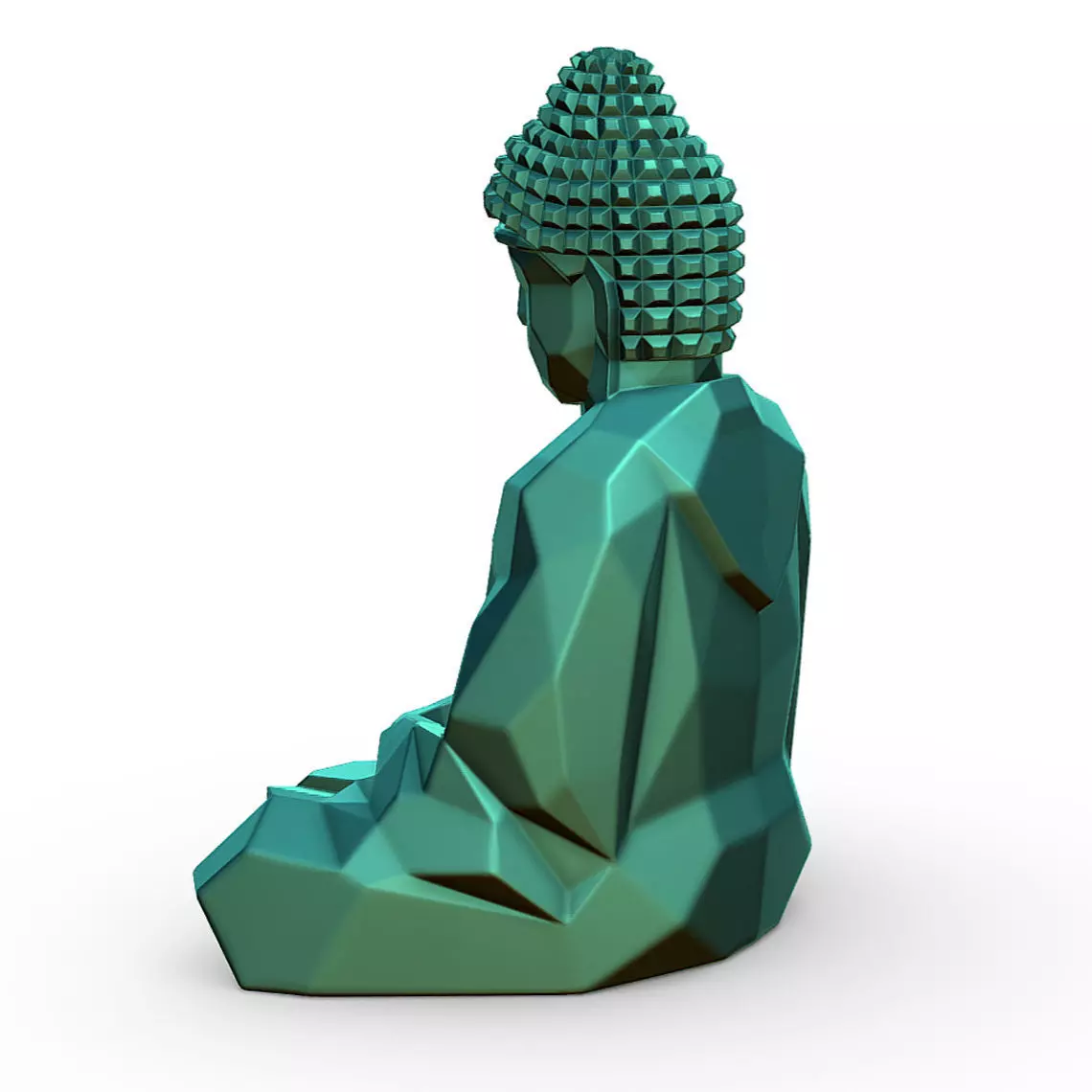 buddha headband  3D print model_2