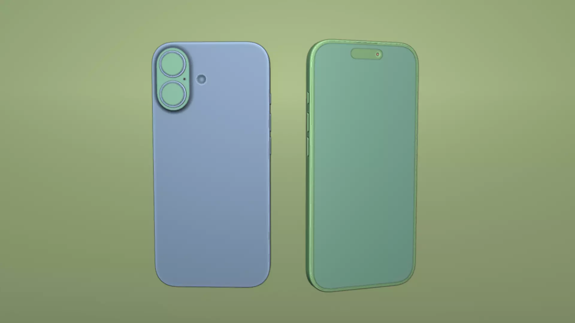 Apple Iphone 17 Mist Blue 2025 3D model_10