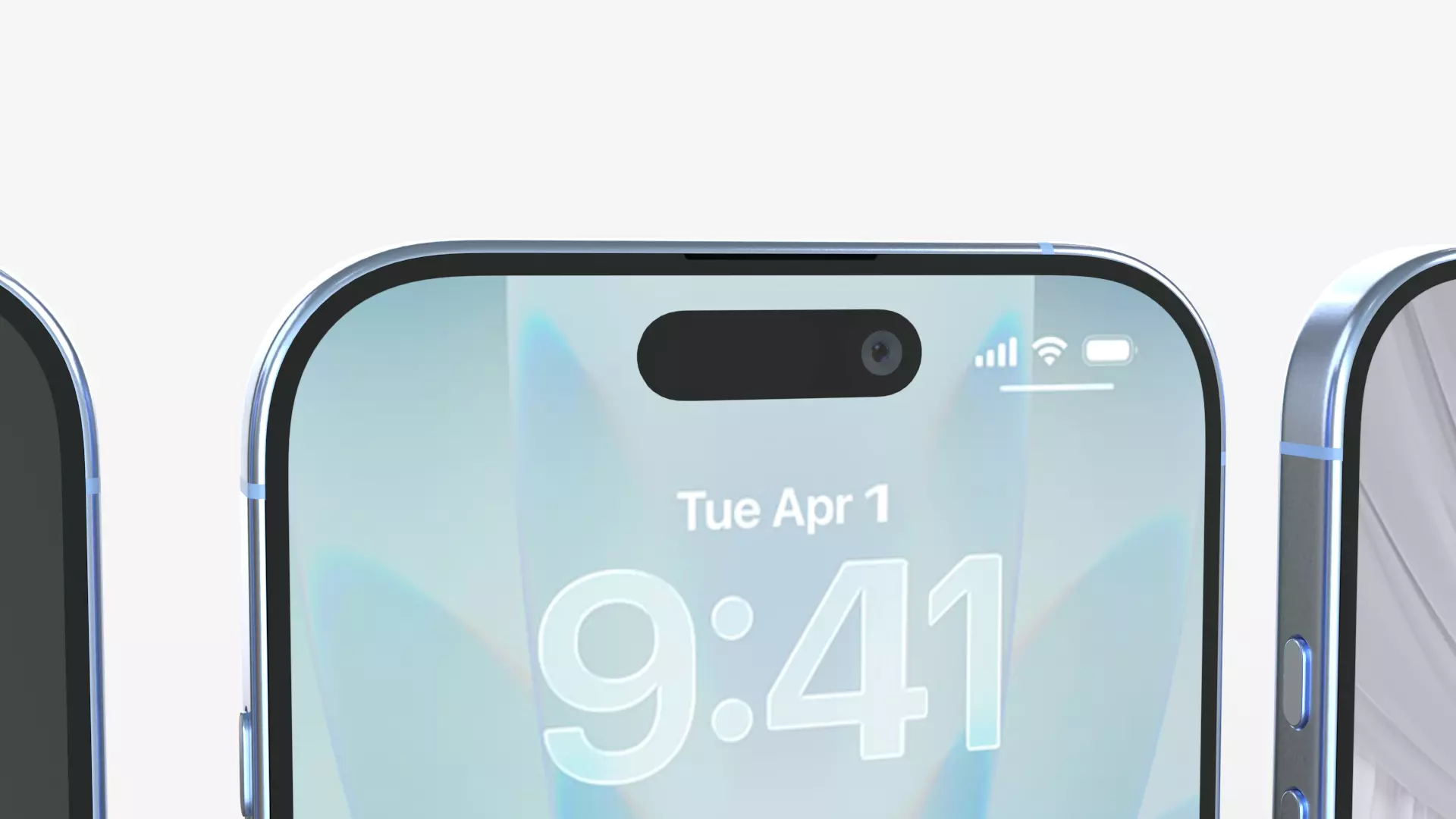 Apple Iphone 17 Mist Blue 2025 3D model_8