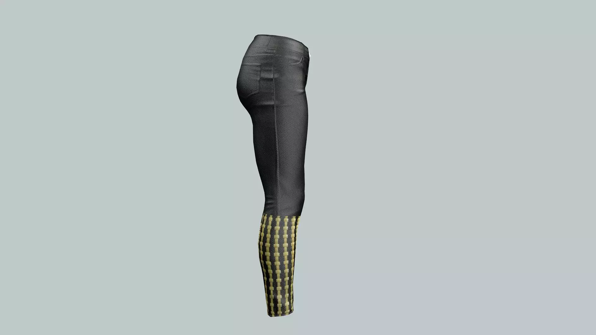 Dark Lady Jeans Game Ready Trousers 17 Pant 3D Model 3D model_5