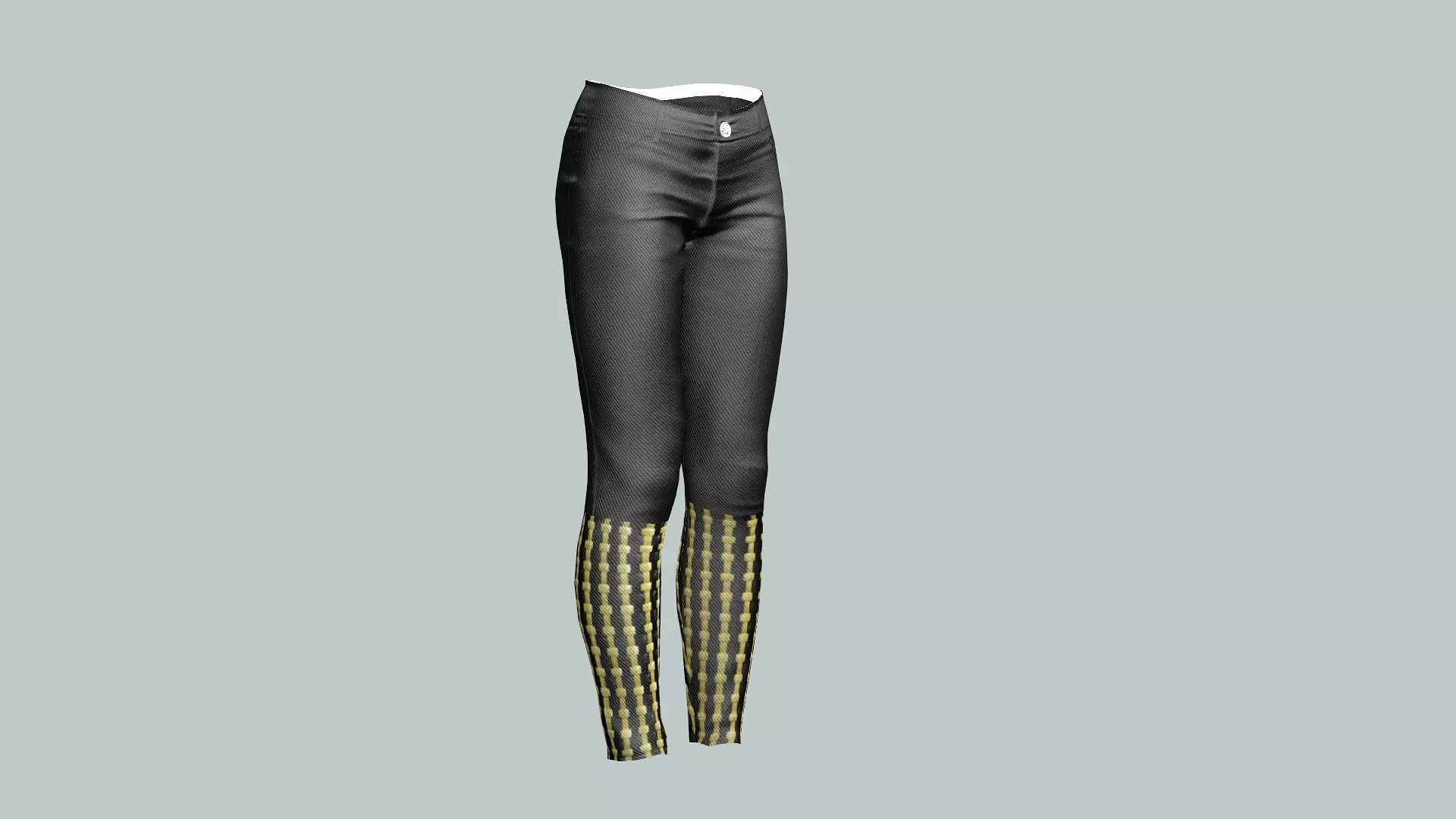 Dark Lady Jeans Game Ready Trousers 17 Pant 3D Model 3D model_0