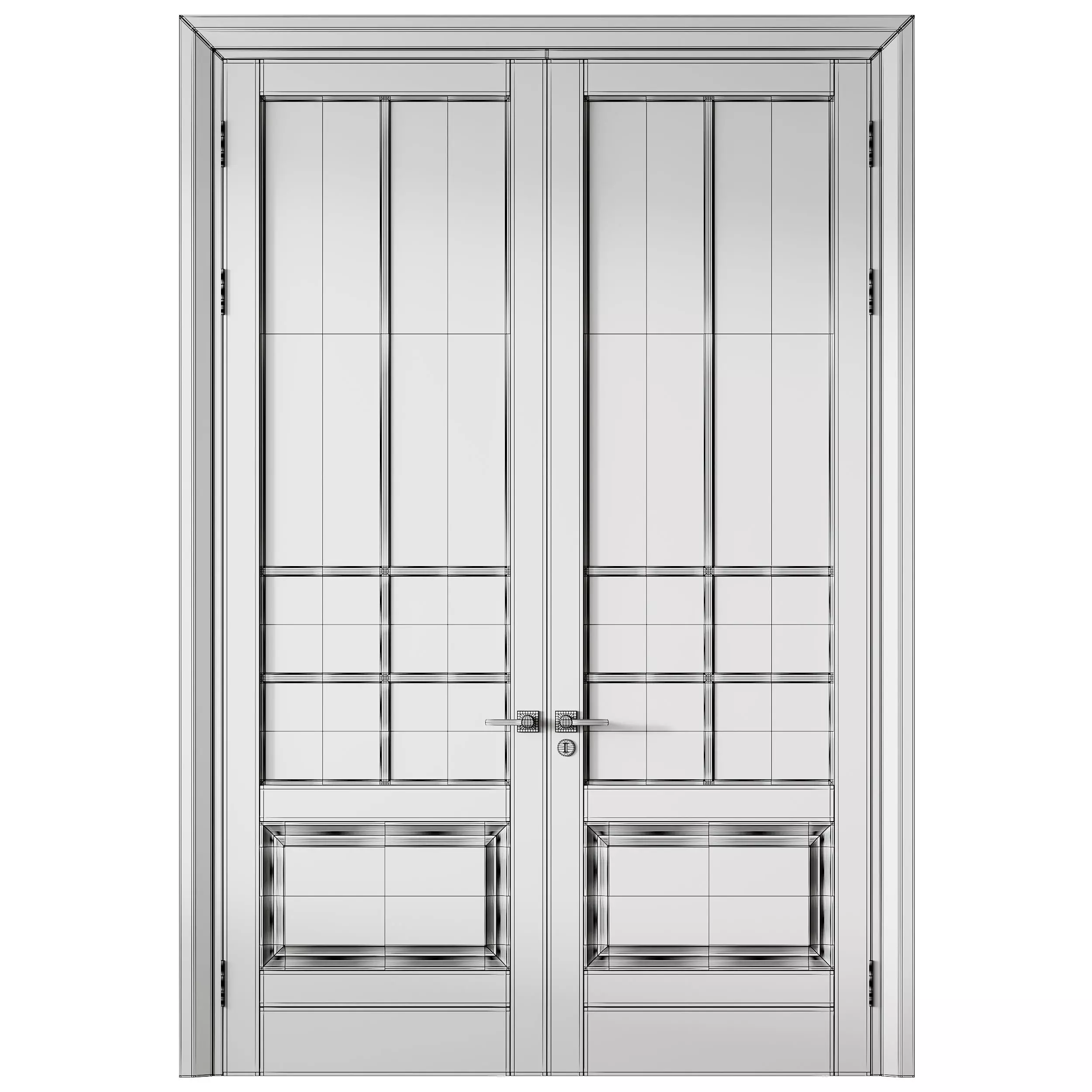 Interior door 8 3D model_13