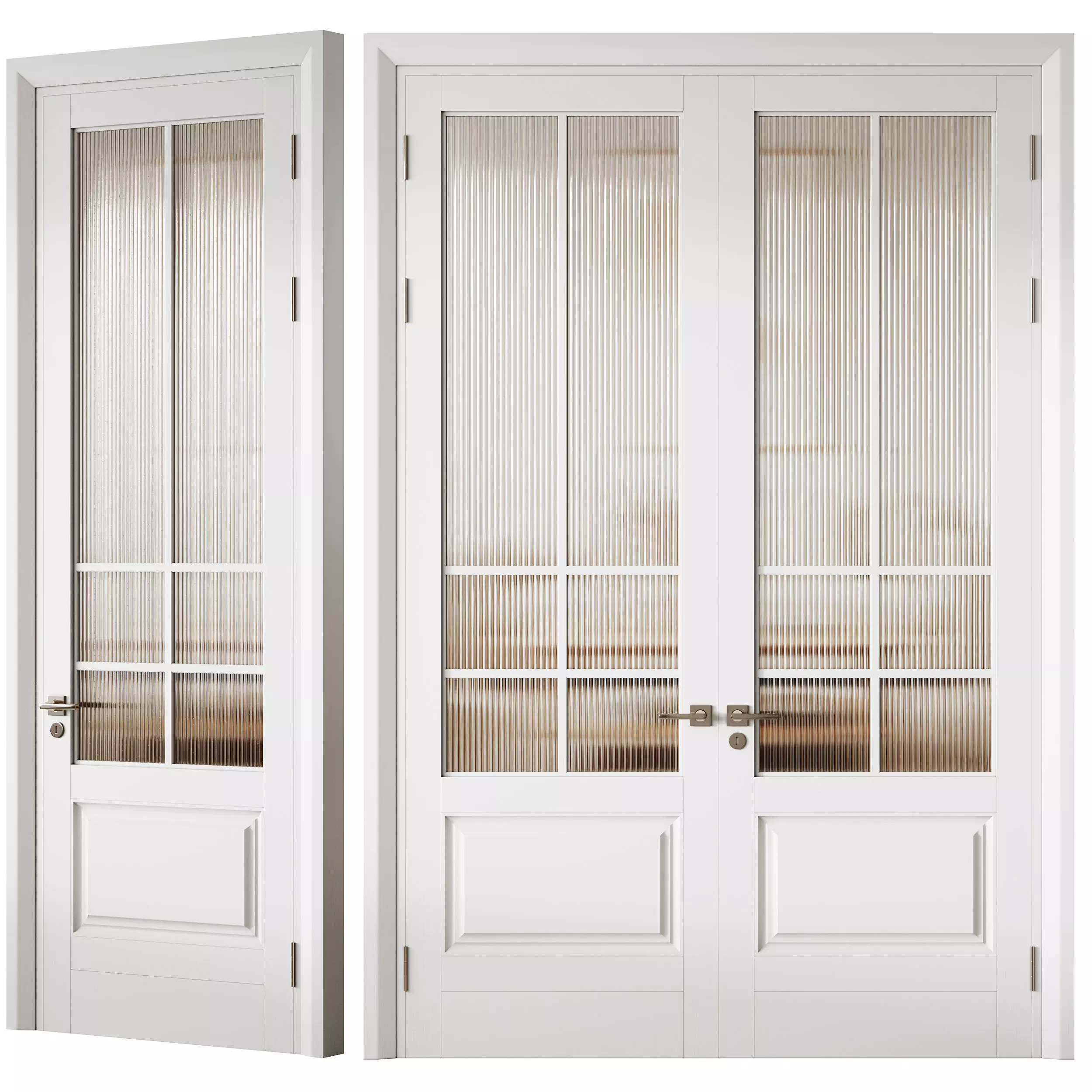 Interior door 8 3D model_0