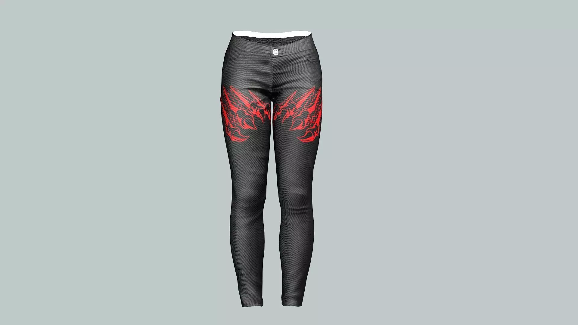 Dark Lady Jeans Game Ready Trousers 18 Pant 3D Model 3D model_0