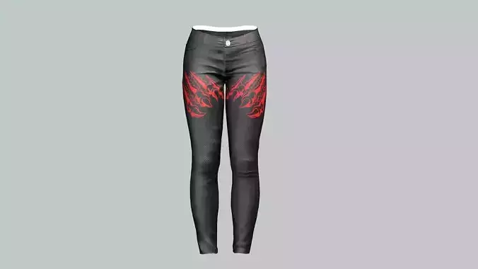 Dark Lady Jeans Game Ready Trousers 18 Pant 3D Model